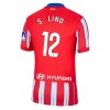 Conjunto (Camiseta+Pantalón Corto) Atlético Madrid S. Lino 12 Primera Equipación 2024-25 - Niño